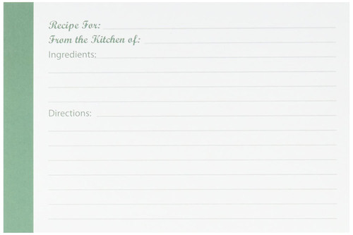 Darice 40 Count Recipe Cards
