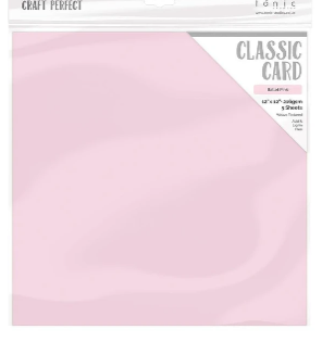 Craft Perfect Classsic Card Weave Texture - Ballet Pink