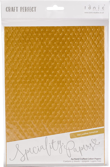 Craft Perfect Cotton Paper A4 - Old Leather Armchair