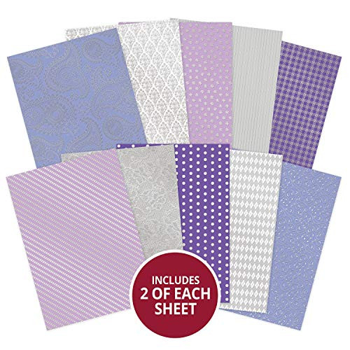 Hunkydory Lilac Dreams Foiled Cardstock- LDREAM102