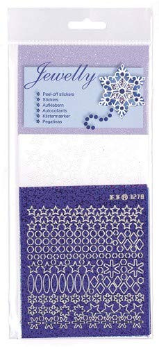 JeJe Jewelly Snowflakes Peel Off Stickers 3.8025