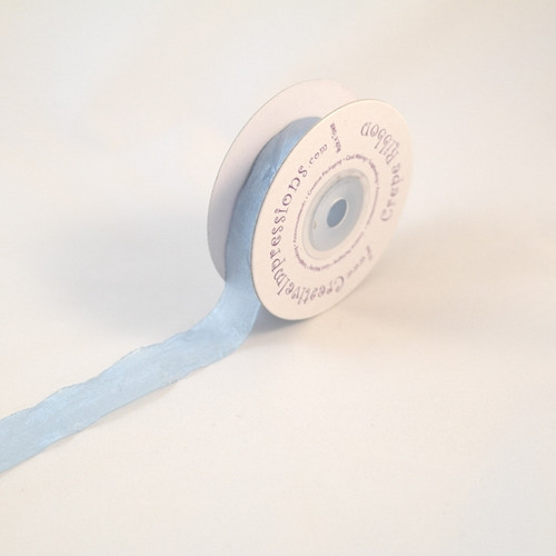 Creative Impressions Crepe Ribbon 3/4" X 25 Yards - Pastel Blue