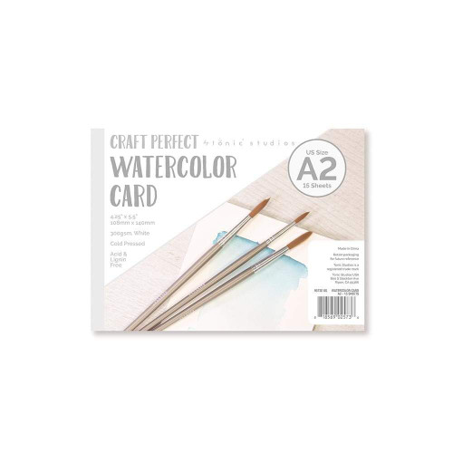 Craft Perfect Watercolor Card US size A2 (4.25"x5.5")- 15 sheets