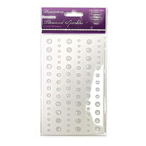 Hunkydory Diamond Sparkles Crystal Shimmer 120 Assorted Self-adhesive Gemstones- Gem245