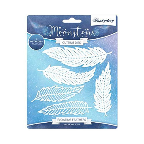 Hunkydory Moonstone Cutting Dies- Floating Feathers MSTONE242