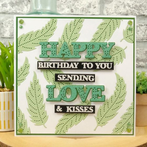 Hunkydory Moonstone Cutting Dies- Love Always Sentiments MSTONE244