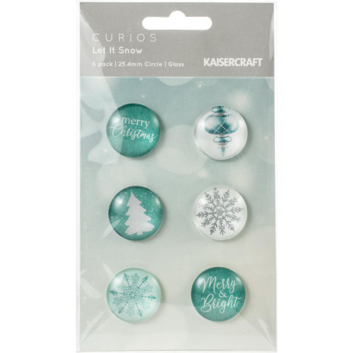 Kaisercraft Let It Snow Adhesive Curios 6/Pkg- CR214