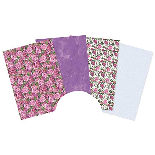 Hunkydory Crafts Peony Promise Printed Parchment - 16 Sheets (4 Each 4 Designs)