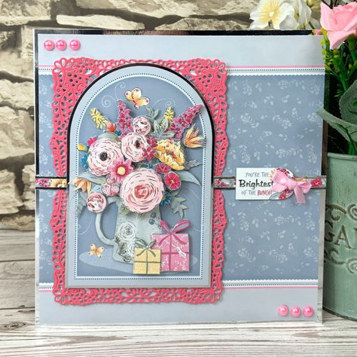 Hunkydory Moonstone Cutting Dies- Filigree Florals MSTONE260