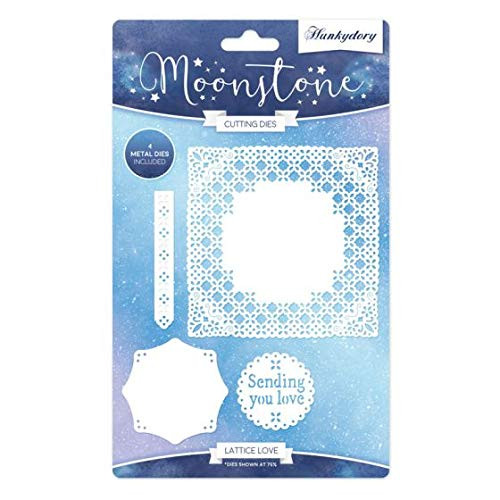 Hunkydory Moonstone Cutting Dies- Lattice Love MSTONE259