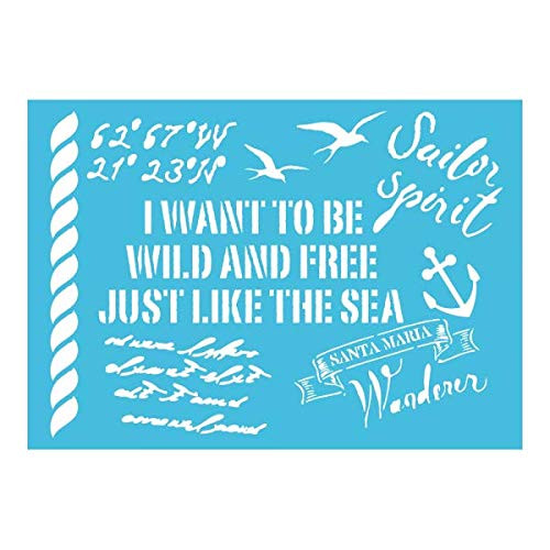 Imagination Crafts A4 Stencil- Nautical Knotted Rope