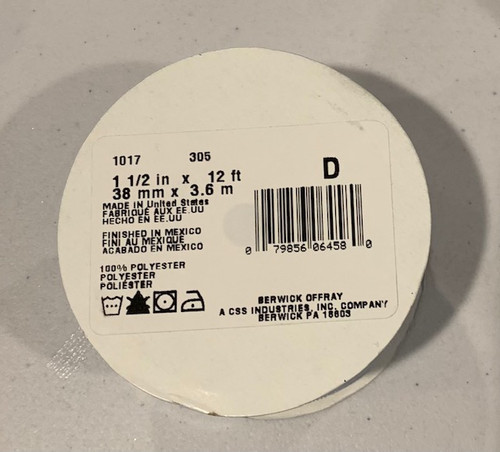 Offray Satin - 1.5" x 12 Feet Ribbon - Light Blue Soft, Silky and Beautiful