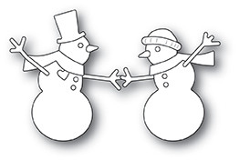 Memory Box 100% Steel Dancing Snowmen Dies 30115