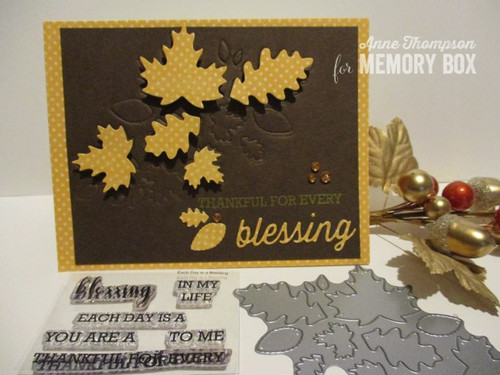 Memory Box 100% Steel Blessing Perky Script Die 99864