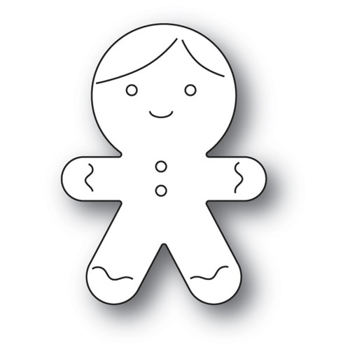 Memory Box 100% Steel Gingerbread Man Cookie Dis 94090