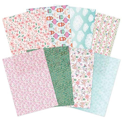 Hunkydory Crafts Eastern Wishes Printed Parchment - 16 Sheets (2 Each 8 Designs)