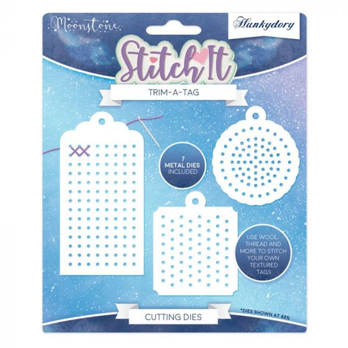 Hunkydory Crafts - Stitch It Trim-a-Tag- Moonstone MSTONE257