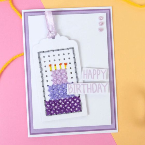 Hunkydory Crafts - Stitch It Trim-a-Tag- Moonstone MSTONE257