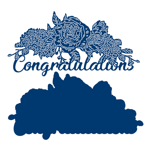 Tattered Lace Grown Together Congratulations Die Set 570820