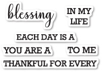 Memory Box Clear Stamp Set CL5214 Each Day is a Blessing