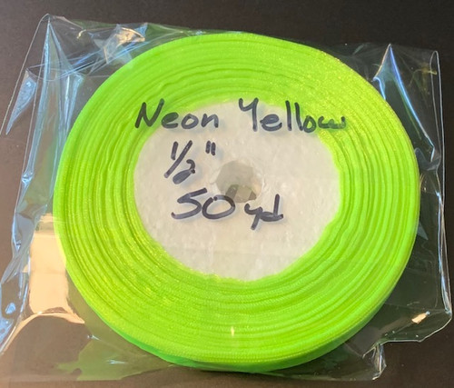 Organza Ribbon 1/2" NOEN YELLOW 50-yards