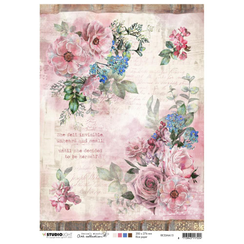 Jenine's Mindful Art Time To Relax Rice Paper Sheet A4 n.15