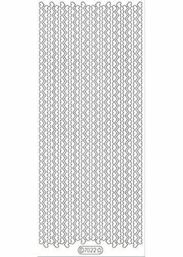 Starform Transparent Assorted Star Border -Glitter Gold Stickers