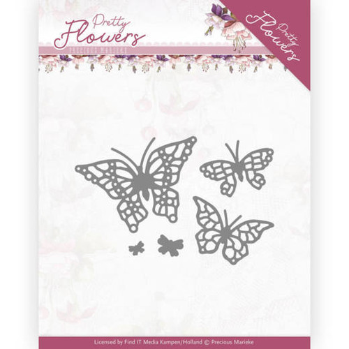 Precious Marieke Pretty Flowers - Pretty Butterflies Pm10193
