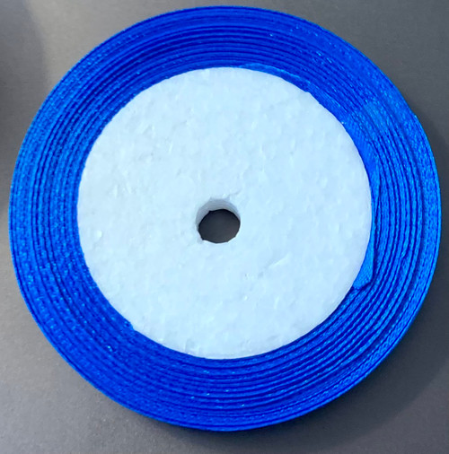 25 yd Satin Ribbon 2/5" ROYAL BLUE Approx. 25-yards