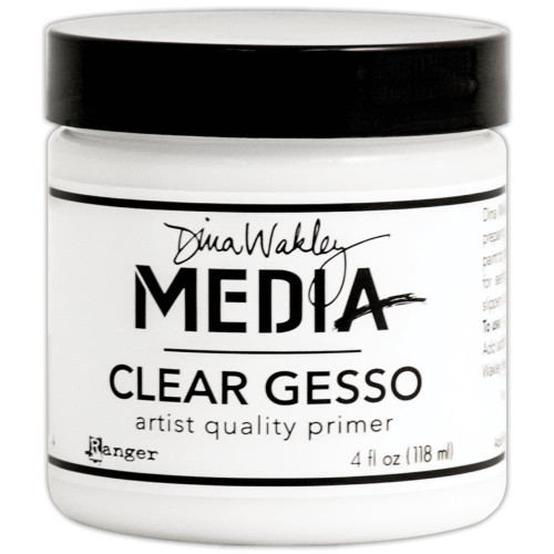 Dina Wakley Media Gesso 4oz Jar -- Clear