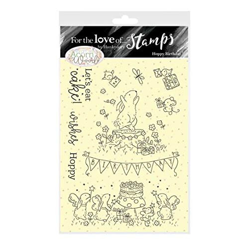 Hunkydory Crafts - for The Love of Stamps - Acorn Wood Bunny Hoppy Birthday