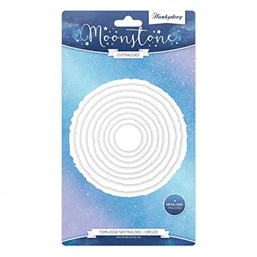 Hunkydory Moonstone Dies- Torn Edge Nesting Dies- Circles MSTONE318