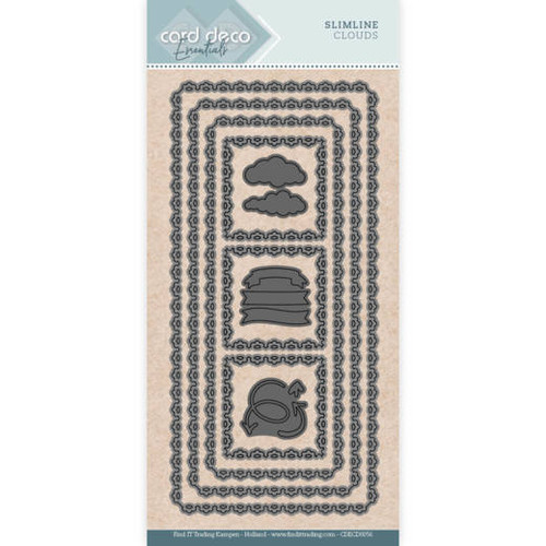 Find It Trading- Card Deco Cutting Dies- Slimline Clouds CDECD0056