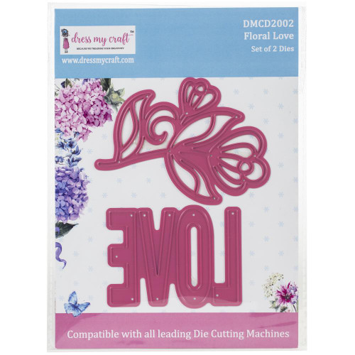 Dress My Craft Cutting Dies Floral Love