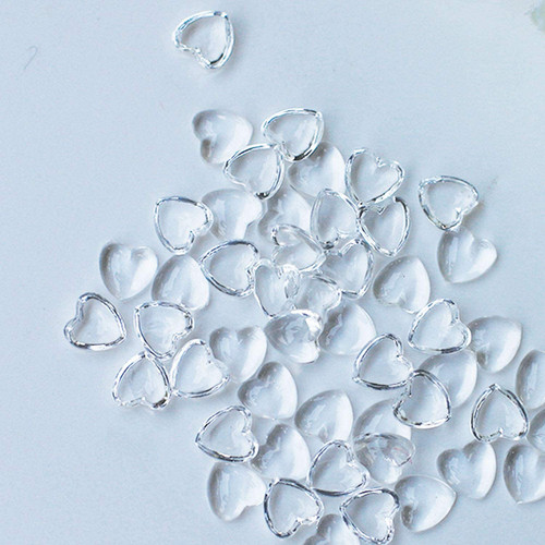 Dress My Craft Water Droplet Embellishments 100/Pkg Heart Droplets 2
