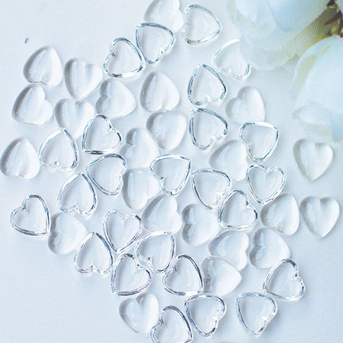 Dress My Craft Water Droplet Embellishments 100/Pkg Heart Droplets 3