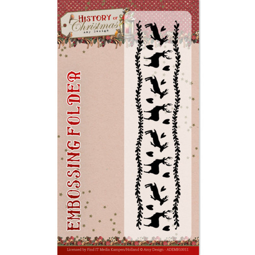 Find It Trading Amy Design- History of Christmas- Embossing Folder