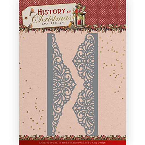 Amy Design History of Christmas - Lacy Christmas Border - Metal Die ADD10247
