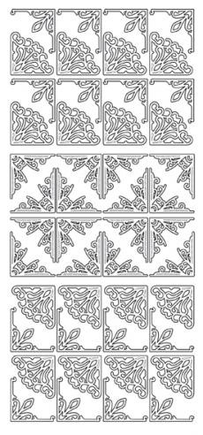JEJE Peel Sticker- Small Corners 145 SILVER