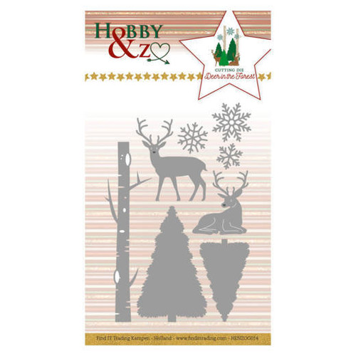Hobby & Zo - Deer in the Forest Cutting Die - HENZOG014