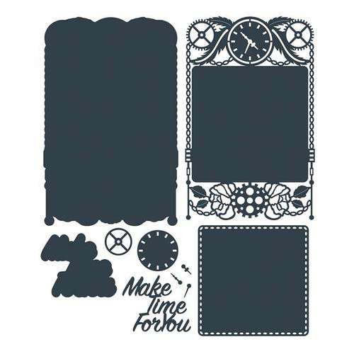 The Paper Boutique- Cutting Dies- Make Time For You Doily Die