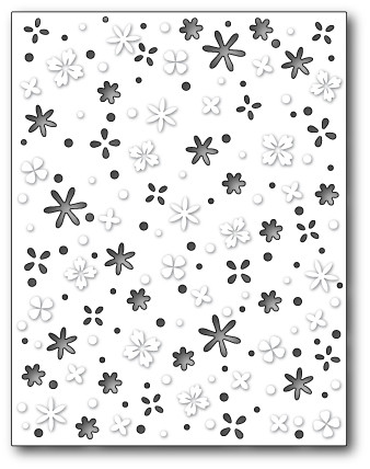 Memory Box 100% Steel Flower Meadow Background Cutting Die- 99415