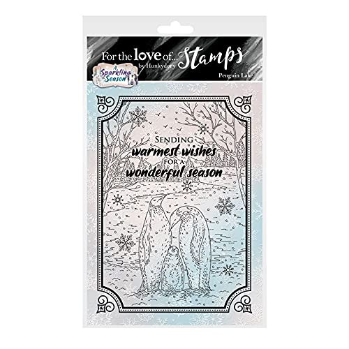 Hunkydory for The Love of Stamps - Penguin Lake A6 Christmas Stamp Set
