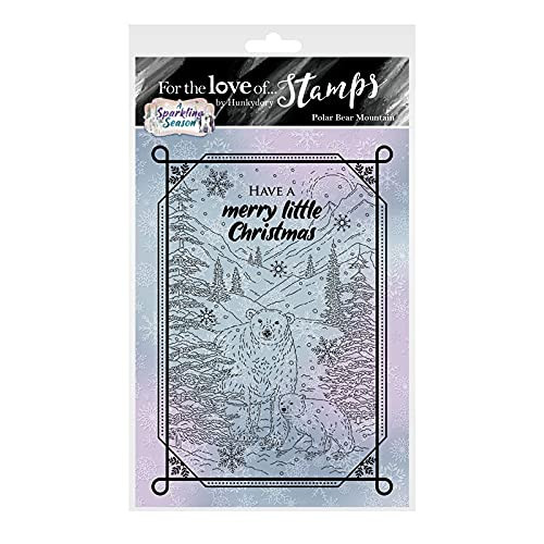 Hunkydory Crafts- for The Love of Stamps -Polar Bear Mountain A6 Stamp - FTLS768