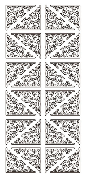 JEJE Peel Sticker- Classic Corners 1.3300 GOLD