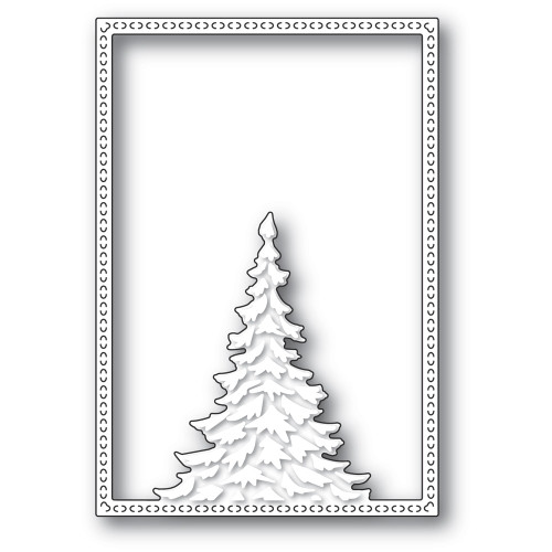 Memory Box 100% Steel Single Pine Tree Frame Cutting Die- 94479