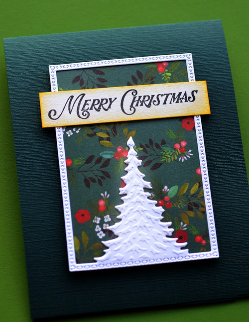 Memory Box 100% Steel Single Pine Tree Frame Cutting Die- 94479