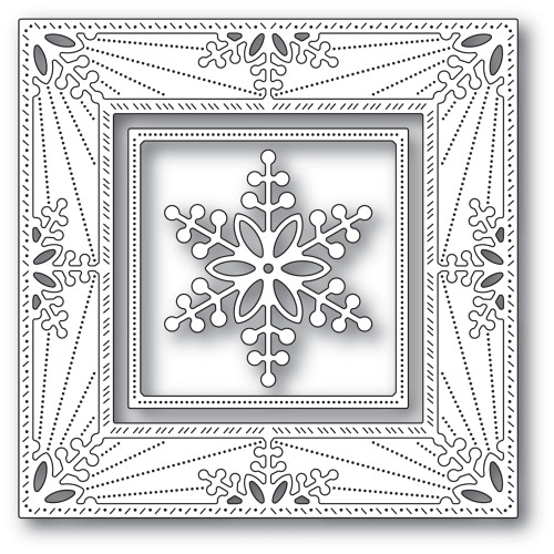 Memory Box 100% Steel Bauble Snowflake Frame Cutting Die- 94314