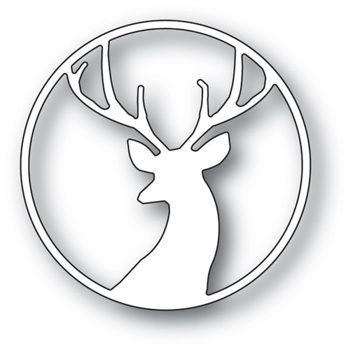 Memory Box 100% Steel Fancy Deer Circle Cutting Die- 94091