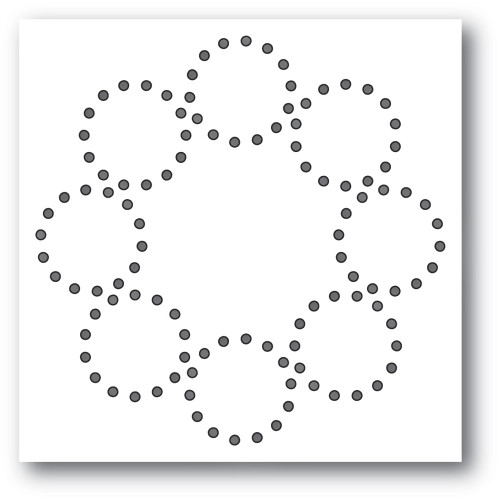 Memory Box 100% Steel Stitched Circle Wreath Cutting Die- 94407